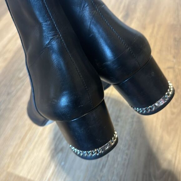 Michael Kors ladies June Flex Leather Booties in black size 8 M boots - Picture 6 of 11